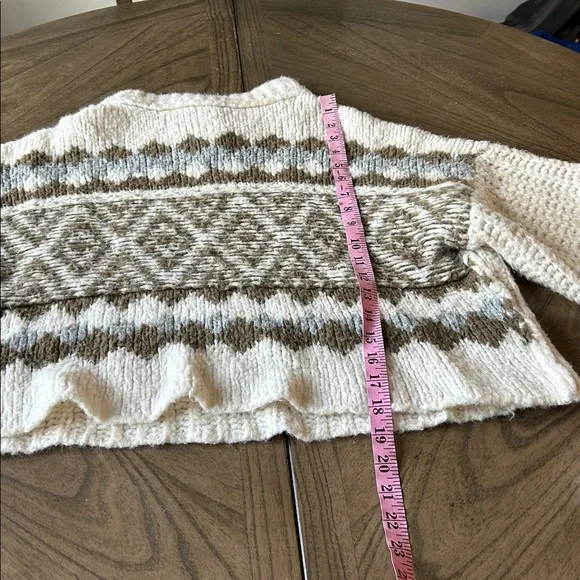 FREE PEOPLE Women's Alpine Pullover Sweater Size M In Ivory - Picture 5 of 12